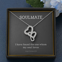 Load image into Gallery viewer, Song of Solomon Necklace - Soulmate Double Hearts
