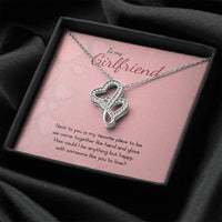 Load image into Gallery viewer, To My Girlfriend - Double Hearts Necklace - Valentines - someone like you
