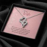 Load image into Gallery viewer, To My Wife - Double Hearts Necklace - Valentines - someone like you
