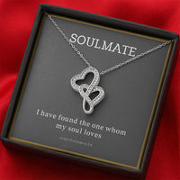 Load image into Gallery viewer, Song of Solomon Necklace - Soulmate Double Hearts
