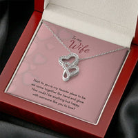 Load image into Gallery viewer, To My Wife - Double Hearts Necklace - Valentines - someone like you
