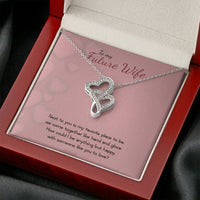 Load image into Gallery viewer, To My Future Wife - Double Hearts Necklace - Valentines - someone like you
