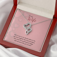 Load image into Gallery viewer, To My Wife - Double Hearts Necklace - Valentines - someone like you
