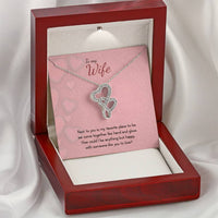 Load image into Gallery viewer, To My Wife - Double Hearts Necklace - Valentines - someone like you
