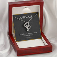 Load image into Gallery viewer, Song of Solomon Necklace - Soulmate Double Hearts
