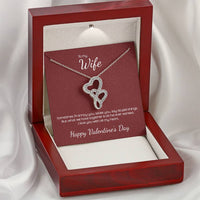 Load image into Gallery viewer, To My Wife - Double Hearts Necklace - Valentines - all I ever wanted
