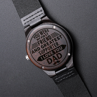 Load image into Gallery viewer, Engraved Wooden Watch - First Friend - Gift for Dad
