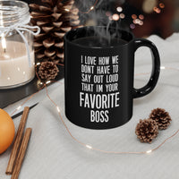 Load image into Gallery viewer, Funny Black Coffee Mug Gift For Your Boss - Birthday Present or Christmas Gift
