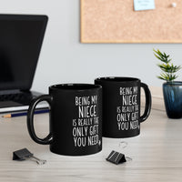 Load image into Gallery viewer, Funny Black Coffee Mug for Your Niece - Birthday Present - Christmas Gift
