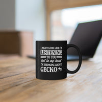 Load image into Gallery viewer, Funny Black Coffee Mug for Gecko Lovers - Birthday Present - Christmas Gift

