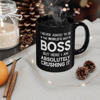 Load image into Gallery viewer, Funny Black Coffee Mug Gift For Your Boss - Birthday Present or Christmas Gift
