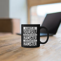 Load image into Gallery viewer, Funny Black Coffee Mug for Hamster Lovers - Birthday Present - Christmas Gift
