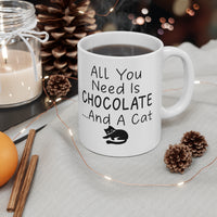 Load image into Gallery viewer, Funny Cat Mug For Chocolate Lovers - Birthday Present - Christmas Gift
