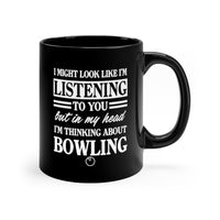 Load image into Gallery viewer, Funny Black Coffee Mug for Bowling Lovers - Birthday Present - Christmas Gift
