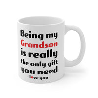 Load image into Gallery viewer, Funny Coffee Mug For Your Grandson - Christmas Gift - Birthday Gift
