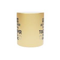 Load image into Gallery viewer, Funny Metallic Coffee Mug Gift For Your Boss - Birthday Present or Christmas Gift - Silver or Gold
